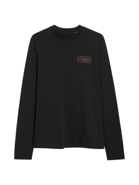 Moncler Moncler Cartoons Logo Long Sleeve Graphic T-Shirt in Smoky Black at Nordstrom