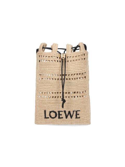 Loewe Paula's Ibiza Women Raffia Logo Pouch