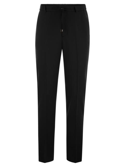 Peserico - Peserico Men Wool-Blend Flannel Trousers