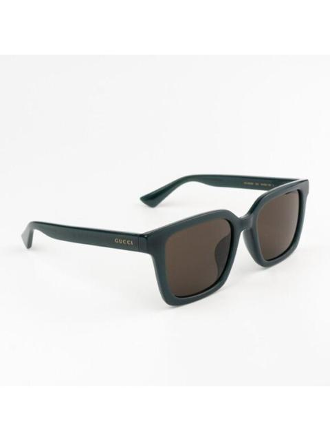 GUCCI NEW Gucci GG1582SK 003 Opal Blue Grey Brown Unisex Square Sunglasses GG 1582SK