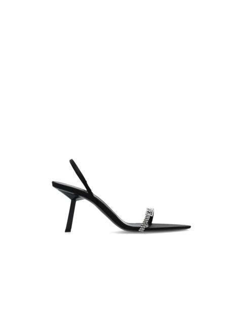 SAINT LAURENT SAINT LAURENT Rendez-Vous Black 75mm Sandals Sandals New & A