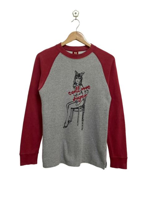 Hysteric Glamour Hysteric Glamour Call Me Tiger Show Girl Trainer Sweatshirt