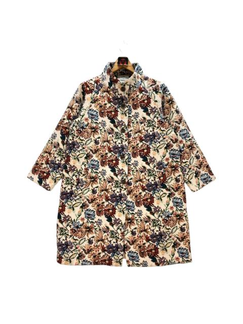 Other Designers Japanese Brand - LE CIEL A TEMPS DOUX FLORAL GRAPHIC LONG COAT #7362-134