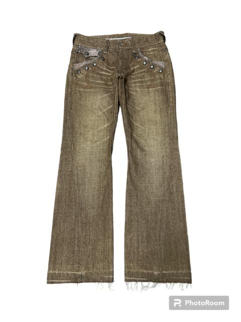 Other Designers Japanese Brand - FLARED💥NICOLE CLUB TWIST DISTRESSED DENIM PANT
