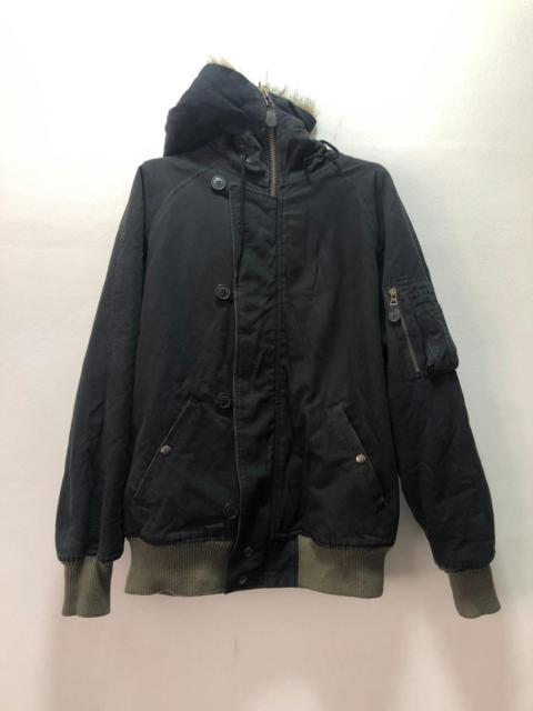 Other Designers AVIREX Jacket Extreme Cold Weather Hoodie Parka Fur