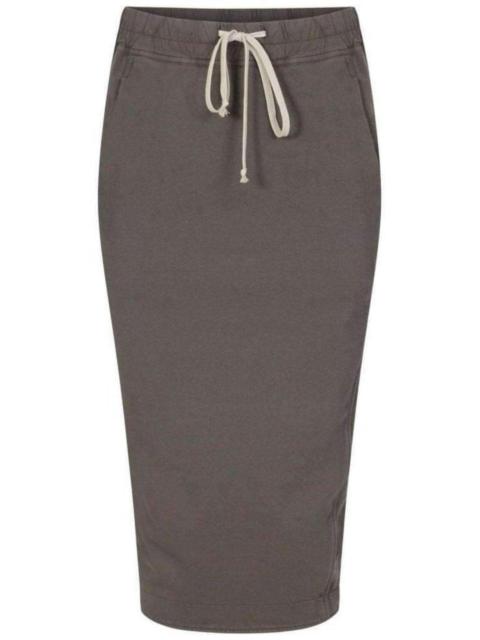 Rick Owens Cotton Pillar Grey Skirt
