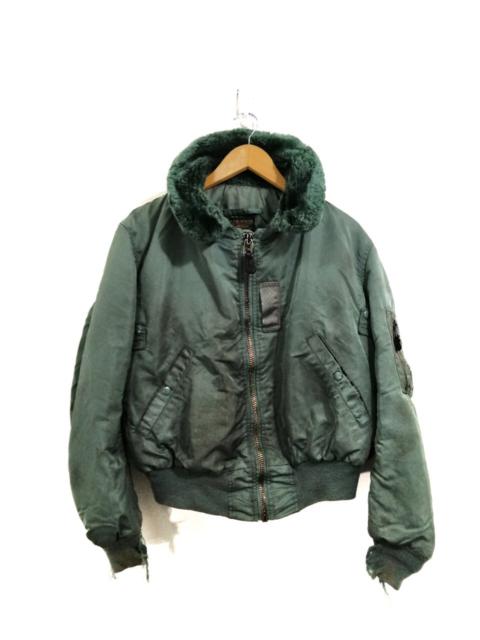 Other Designers Alpha Industries - Vintage Alpha Industries B-15 D Spec Type Flight Jacket Fur