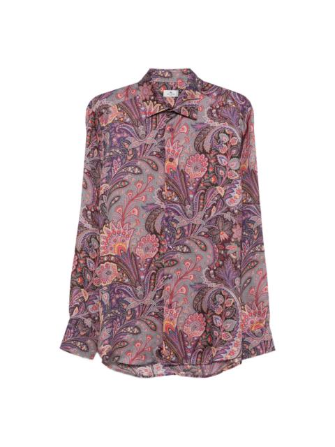 Etro Etro Purple Shirts Men