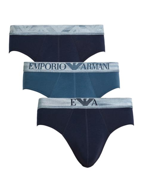EMPORIO ARMANI Emporio Armani Logo Stretch-cotton Briefs