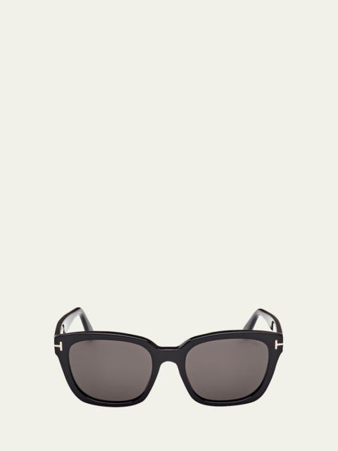 TOM FORD Haylay Acetate Rectangle Sunglasses