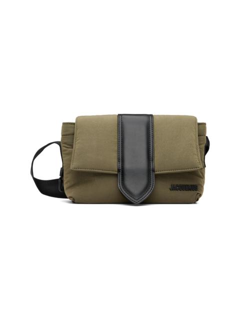 JACQUEMUS Khaki La Casa 'The small Bambino messenger' Bag