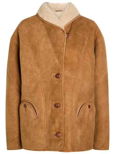 BLAZÉ MILANO Blaze Milano Tatoosh Hooded Panelled Suede Coat