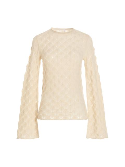 Chloé Leaf weave sweater