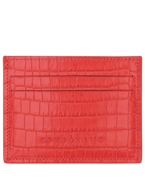 Longchamp Longchamp Pocket Card holder Vermilion - Leather