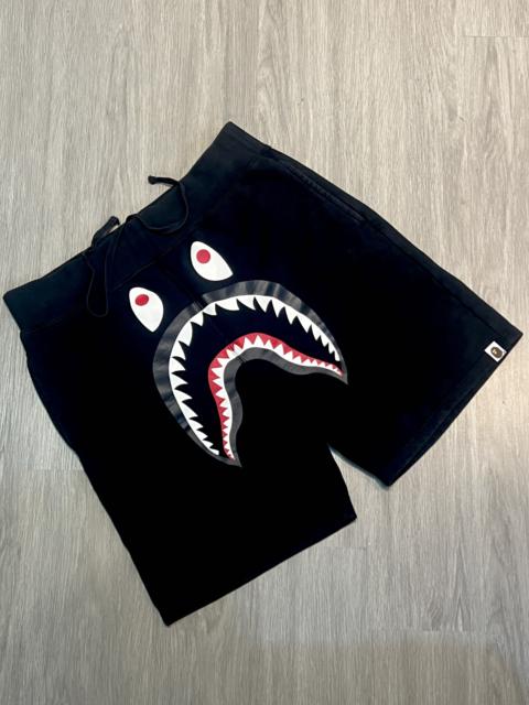 A BATHING APE® A Bathing Ape (BAPE) Classic Black Shark Sweat Shorts - Size L