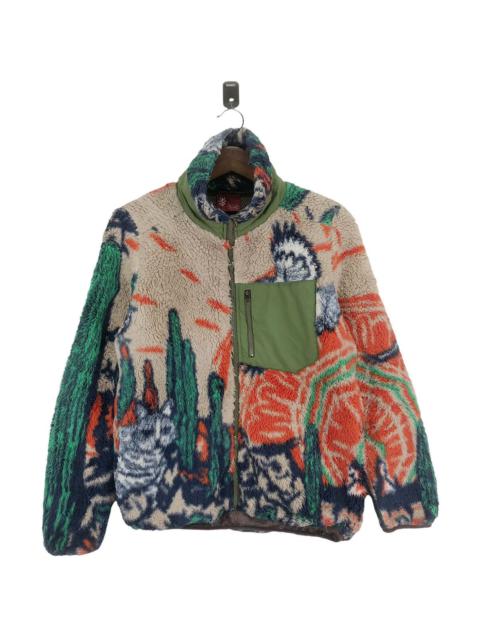 Other Designers Vintage Amina Animal Multicolour Fleece Sweater Retro X