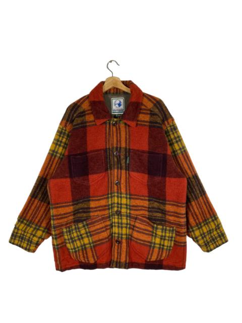 Other Designers Vintage 90s Nigel Cabourn Wool Checkered Plaid Button Jacket