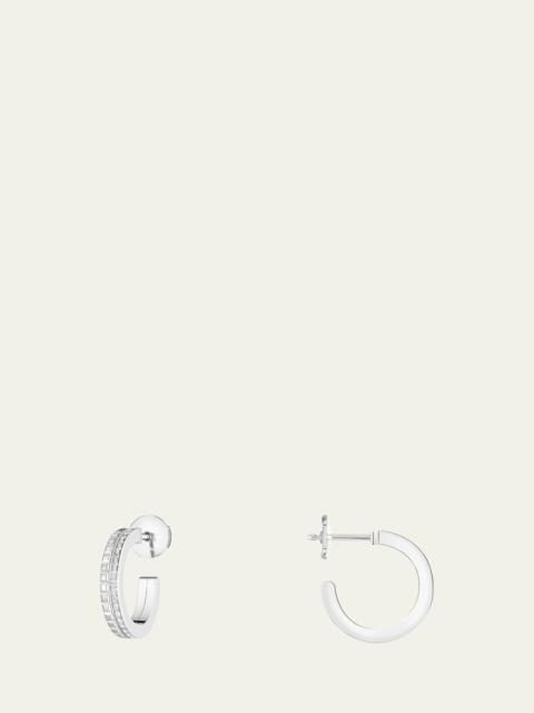 Boucheron 18K White Gold Quatre Radiant Edition Diamond Hoop Earrings