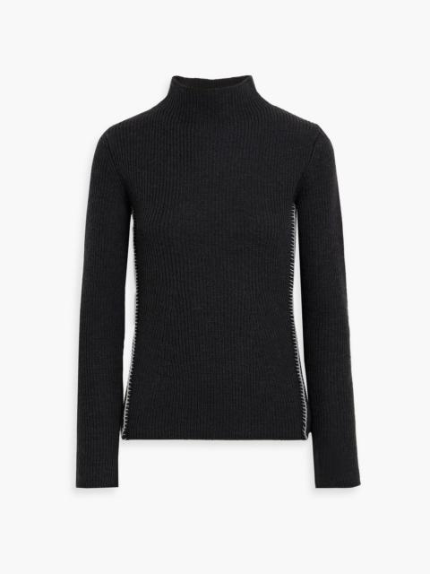 Sportmax Brianza ribbed wool turtleneck sweater