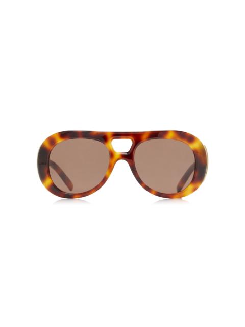 Givenchy Bold Aviator-Frame Acetate Sunglasses brown