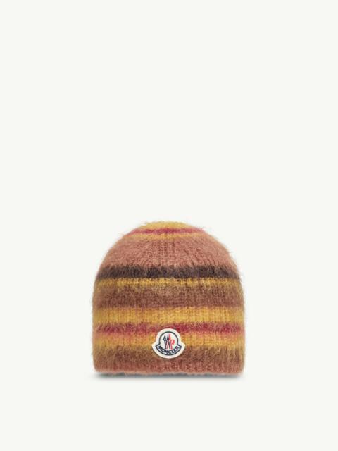 Moncler Striped Mohair Beanie