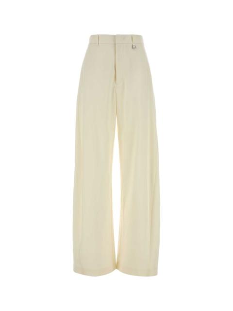 Other Designers Giuseppe Di Morabito Women Ivory Wool Palazzo Pant