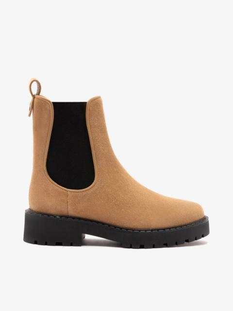 Larroudé Sancha Boot In Peanut Suede