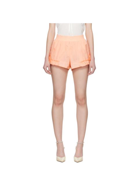 Simone Rocha Orange Frill Track Shorts