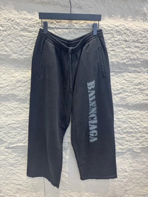 BALENCIAGA Balenciaga Stencil Sweatpants in black