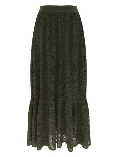 Zimmermann LUNA LACE KNIT MAXI SKIRT