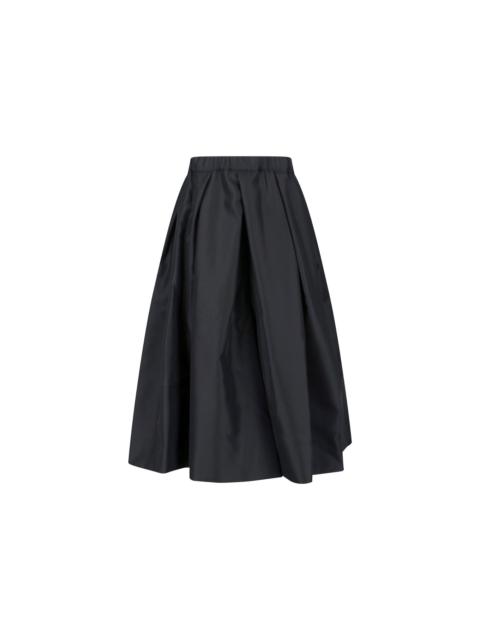 Comme Des Garçons Gathered Midi Skirt