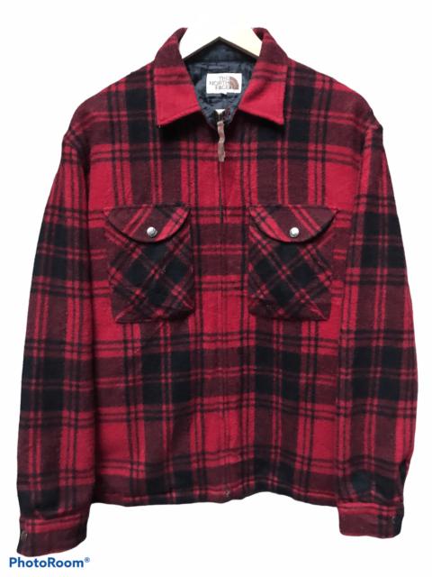 The North Face The North Face Brown Label Check Tartan Wool Blend Jacket
