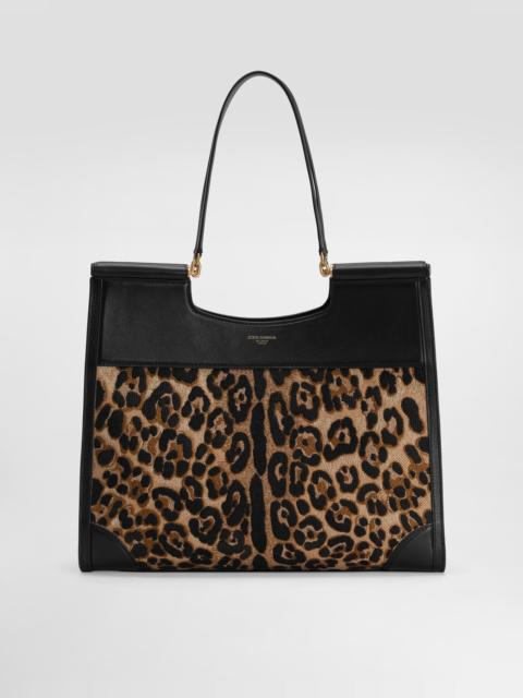 Dolce & Gabbana Sicily large shopping bag with embroidery
