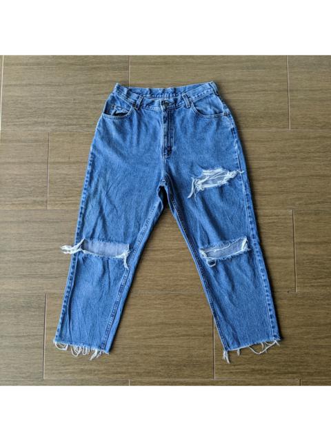 Other Designers Lee - Vintage Lee w30x26 Distressed Cut Denim Jeans Pants