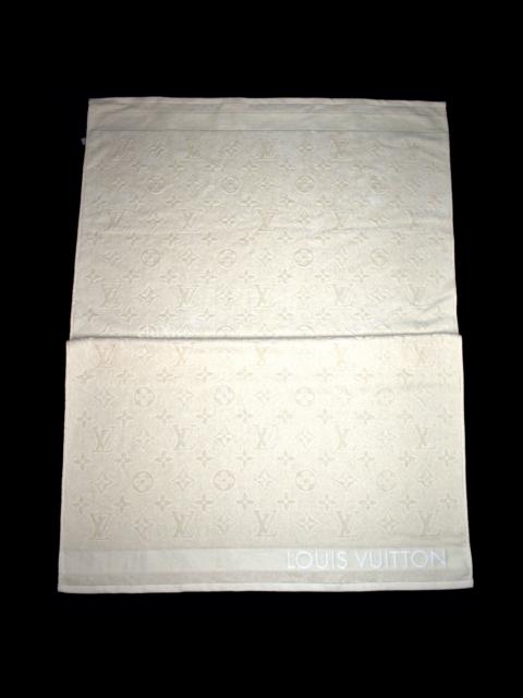 Louis Vuitton Cream White LV Monogram Beach Towel DS