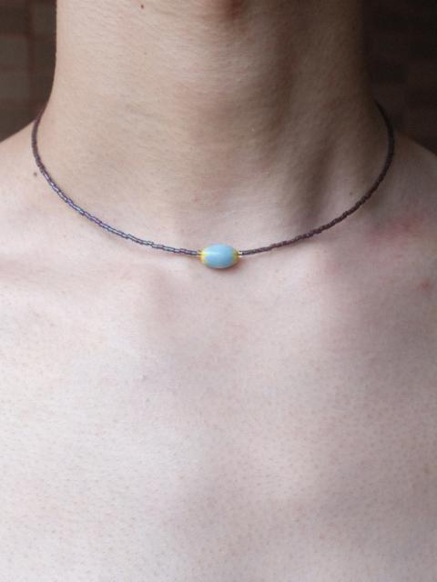 Other Designers Handmade Millefiori Glass Seed Beads Necklace 16.1in Unisex