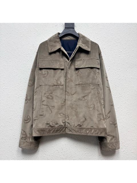 DIOR Kenny corduroy printed quilted jacket
