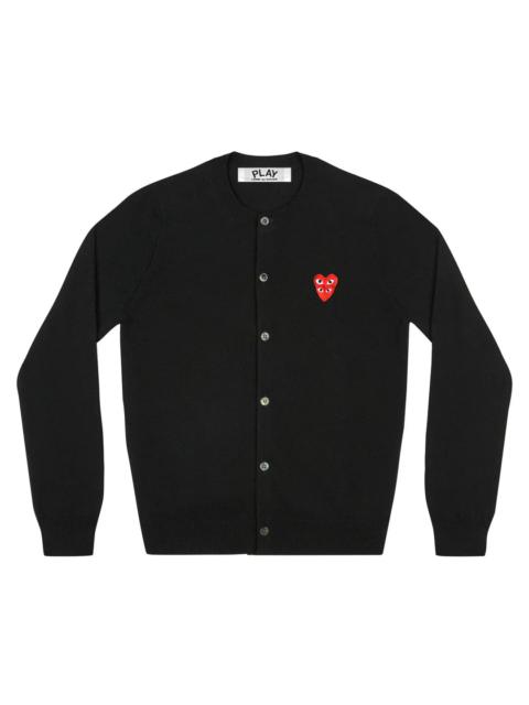 Comme des Garçons PLAY Long Sleeve Stacked Heart Cardigan Unisex