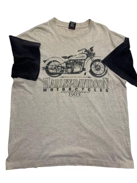 Other Designers Vintage - Vtg 1995 Harley Davidson T-shirt 1934 Vld Motorcycle