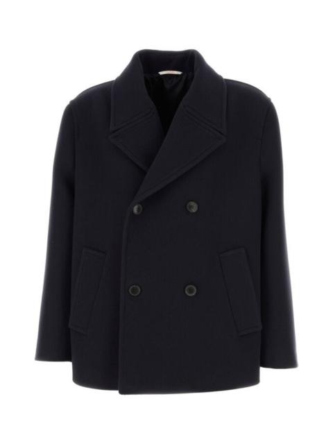 Valentino Garavani Man Midnight Blue Wool Coat