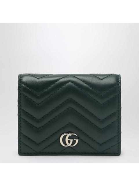 GUCCI Gucci Small Gg Marmont Wallet In Green Women
