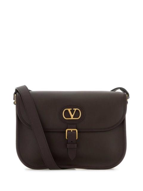 Valentino Valentino Garavani Men Chocolate Leather Antibes Crossbody Bag