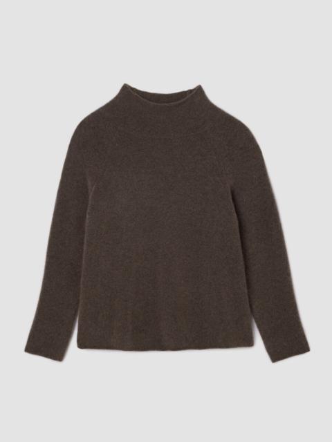 EILEEN FISHER Cashmere Silk Boucle Bliss Turtleneck Top