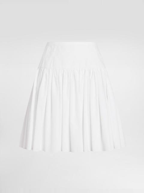 Short cotton circle skirt