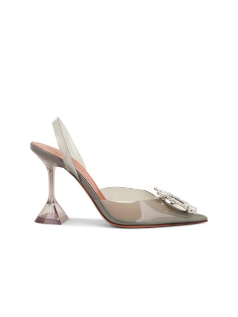 Amina Muaddi Begum Glass 95 PVC Sling