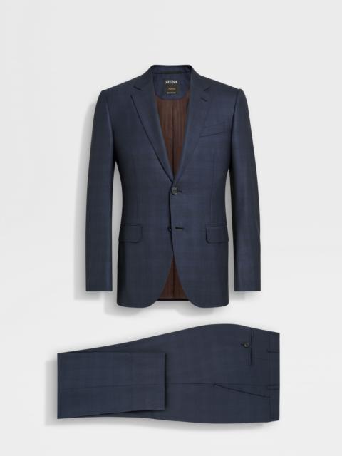 ZEGNA NAVY BLUE CENTOVENTIMILA WOOL SUIT