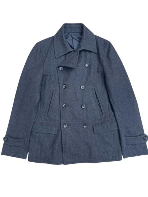 Other Designers Comme Ca Ism - Vintage Comme Ça Ism Double-Breasted Gray Pea Coat