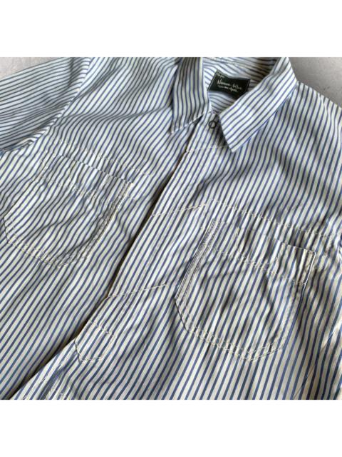 NUMBER (N)INE Fall08 (My Own Private Portland) Dart Striped Shirt Look 8