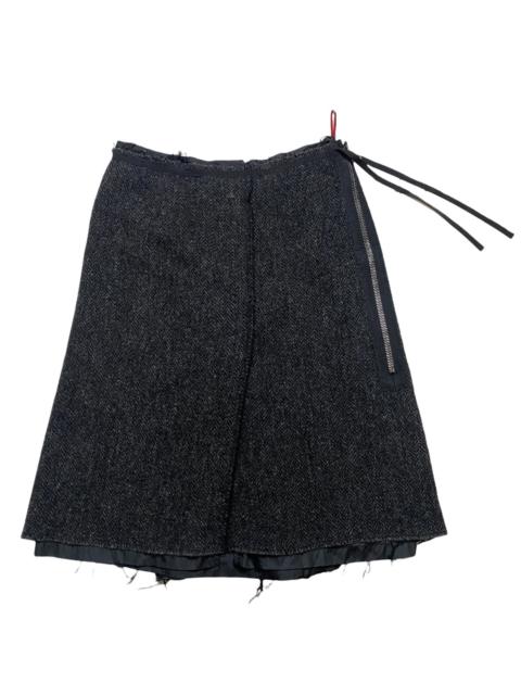 Prada Prada wool zipper skirt