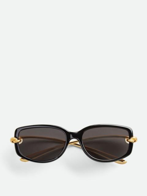 Bottega Veneta Knot Rectangular Sunglasses